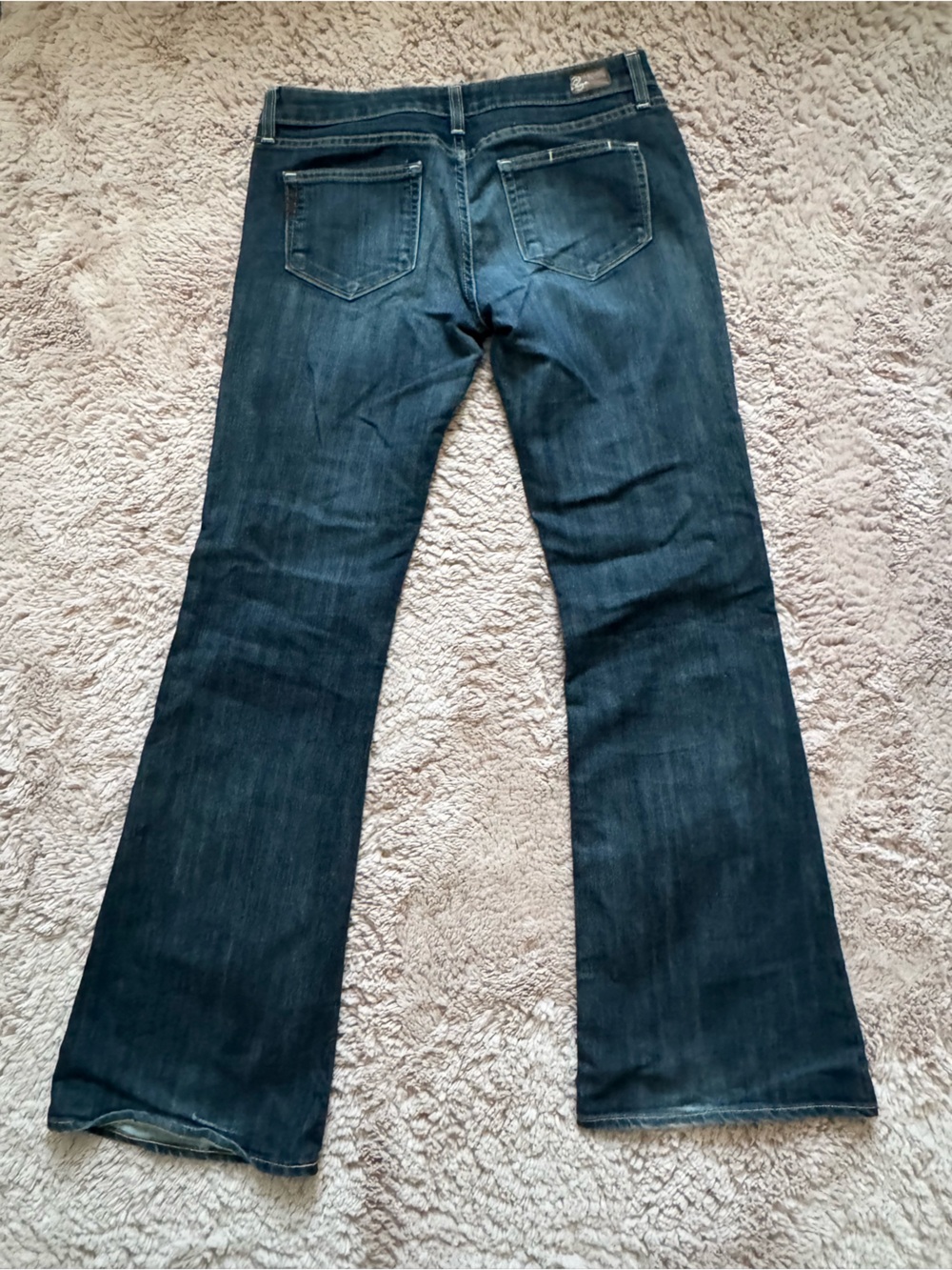 PAIGE Dark Indigo Flare Jeans - Picture 2 of 3
